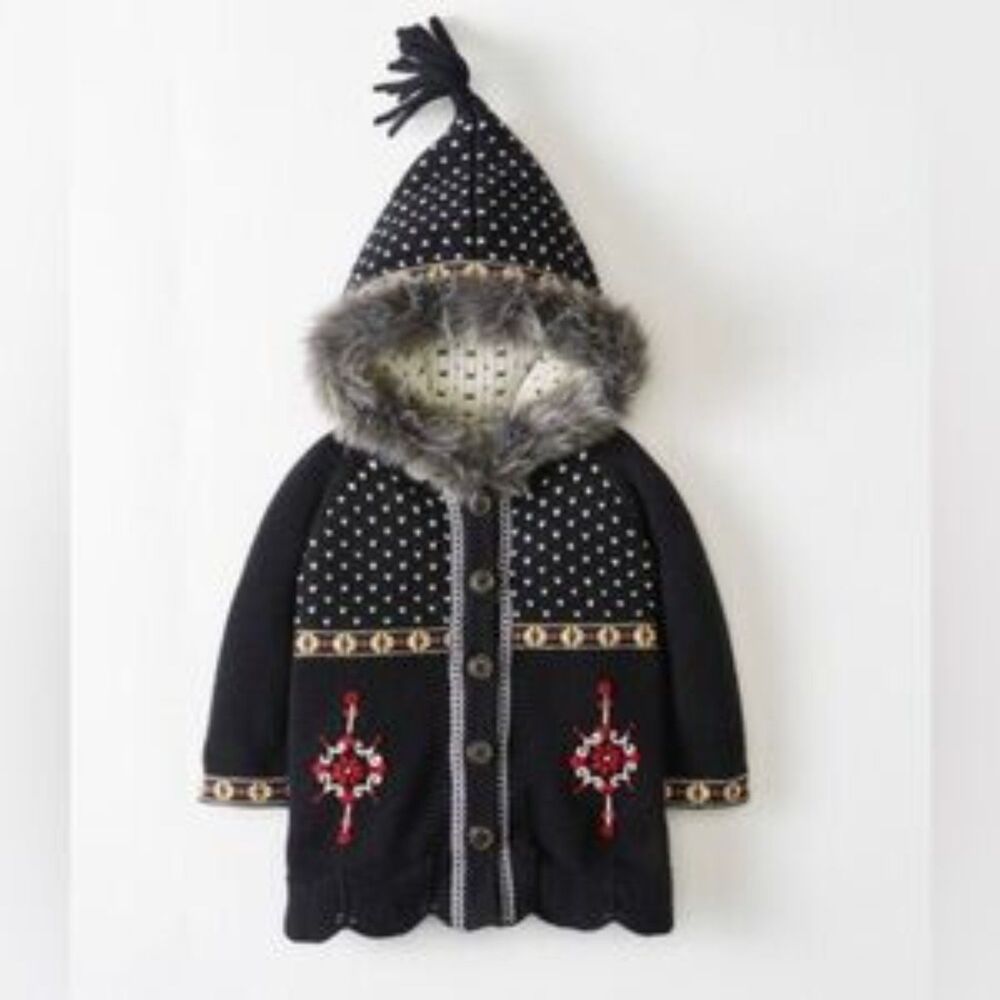 Hanna Andersson Black and Red Kids Sweater